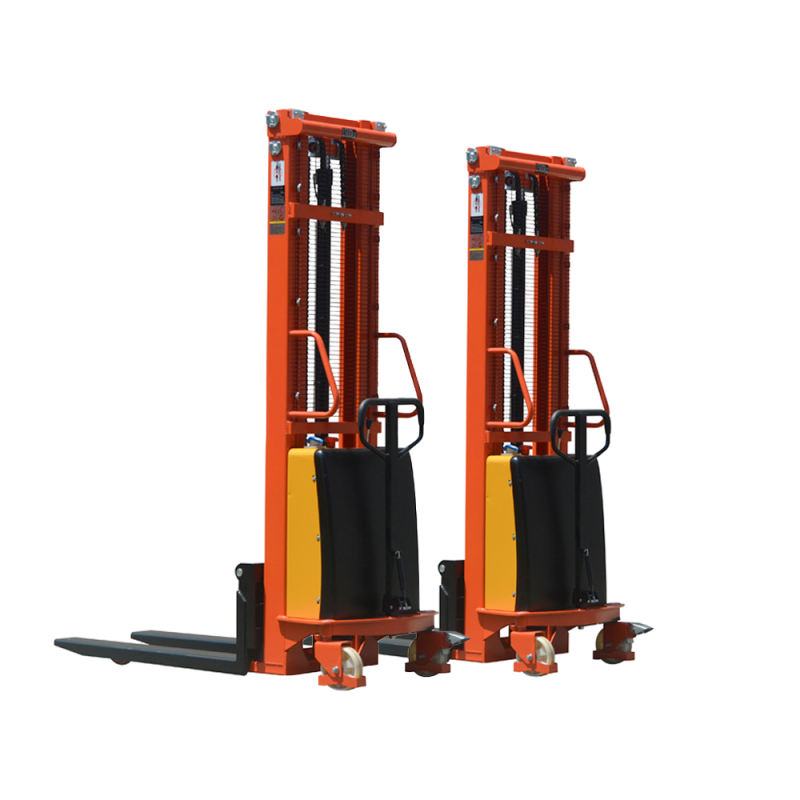 Semi Electric Stacker Factory - 1000-2000kg 1-2ton Lifter 1.6-3.5m