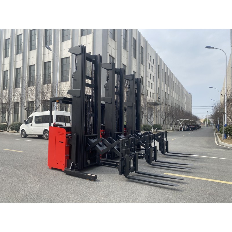 Electric Forklift Supplier - Warehouse Small 10m With Scissor 1.5-2ton Double Deep