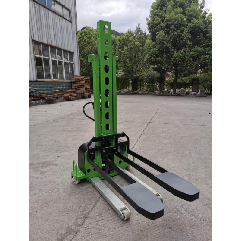Portable Semi Electric Stacker Supplier - 1ton Capacity 800-1300mm Lift Height DC Motor