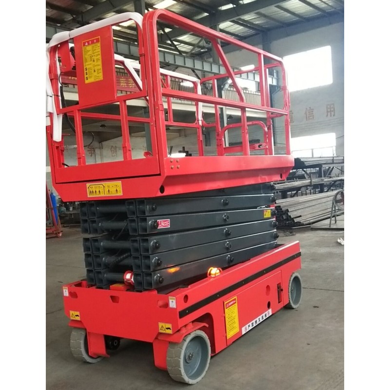 Scissor Type Lift Supplier - 300KG 8000mm for Roof Repair Self-Propelled Hydraulic