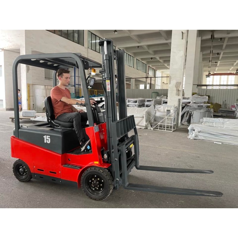 Electric Forklift Manufacturer - Small Cheap 1500kg Lifting 3meter with Battery