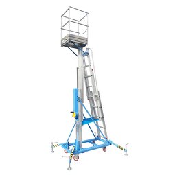 Portable Lift Platform Factory - 120kg Manual Telescopic Aluminum
