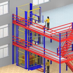 Goods Lift Factory - 3000kg Hydraulic Mezzanine Cargo Elevator