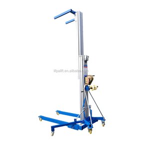 Manual Material Lift Factory - Portable Winch Operated Aluminum