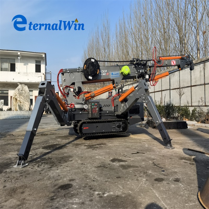 Spider Crane Factory - 3t Foldable Mini Petrol with Basket