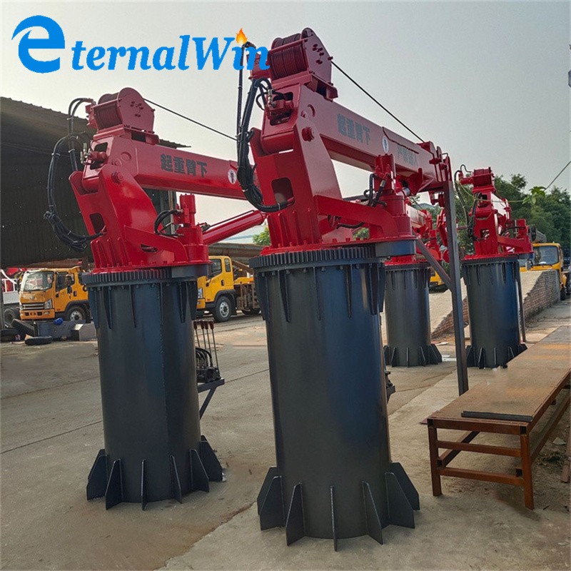 Marine Deck Crane Manufacturer - Galvanized 1500kg Telescopic