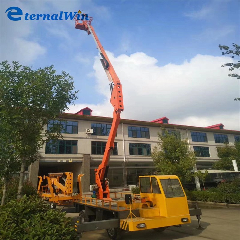 Hydraulic Boom Lift Factory - 12m Height 200kg Man Lift