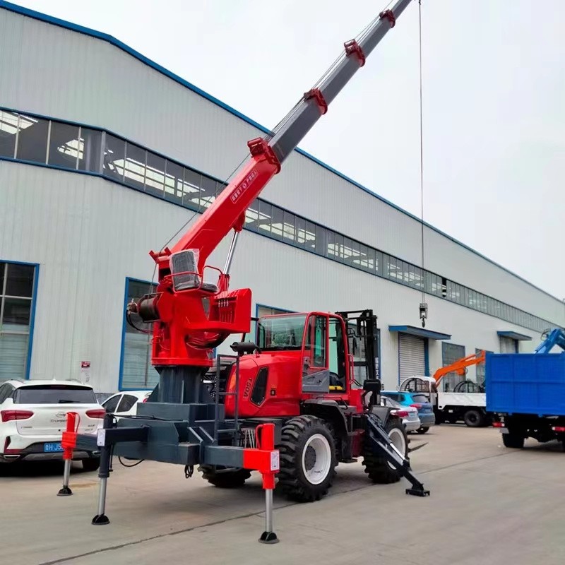 Tail Crane Manufacturer - Hydraulic Mounted on Forklift