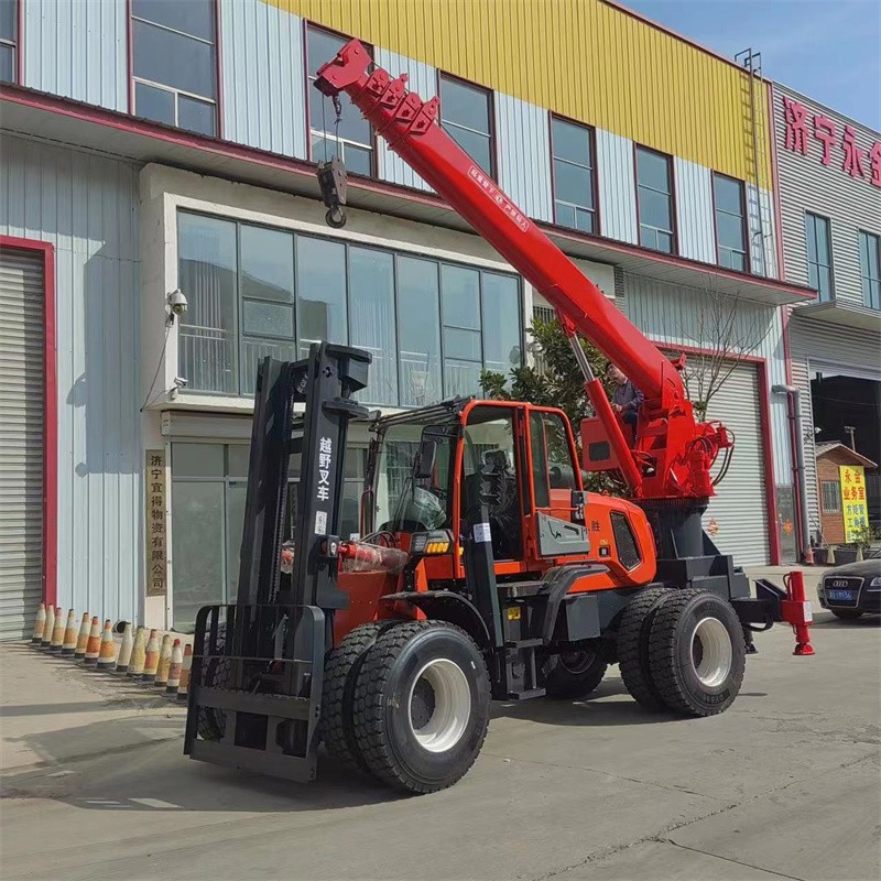Rough Terrain Forklift Manufacturer - 5-7 Ton with Bucket