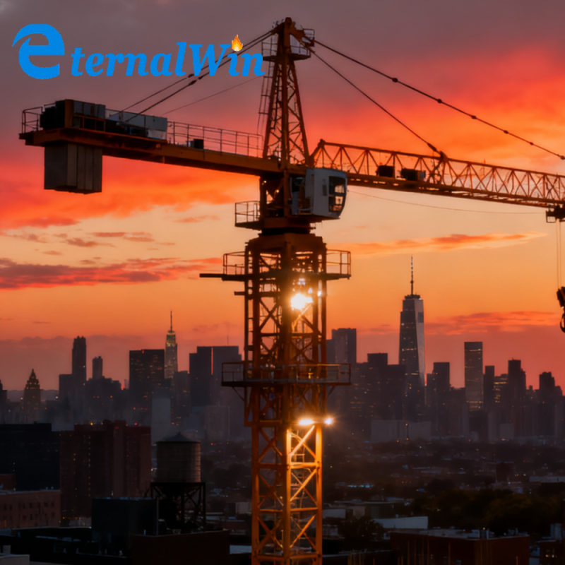 Tower Crane Factory - 50 Meters 8 Ton Construction