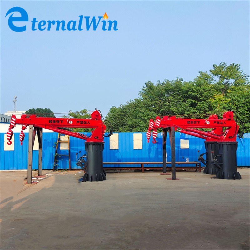 Marine Deck Crane Manufacturer - Galvanized 1500kg Telescopic