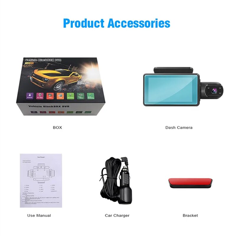 Car Dash Camera Manufacturer - A10 Dual 2 Lens 1080P