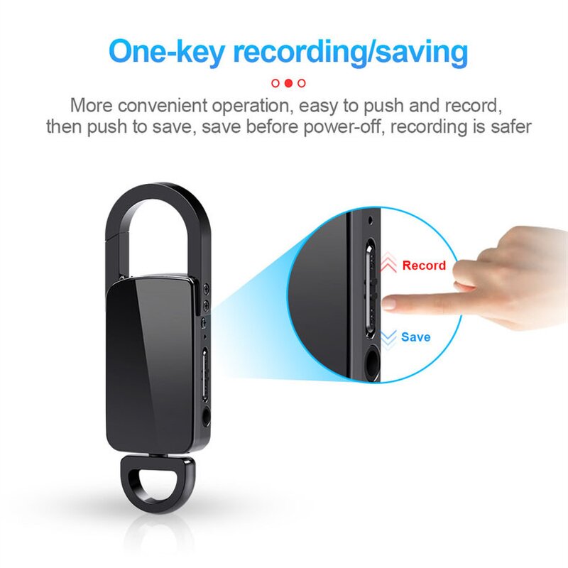 Voice Recorder Manufacturer - Keychain Sound Activated Mini