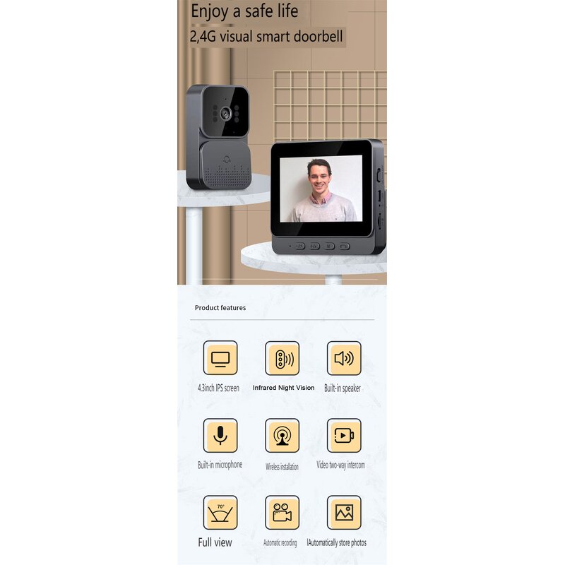Security Doorbell Manufacturer - App Support Night Vision