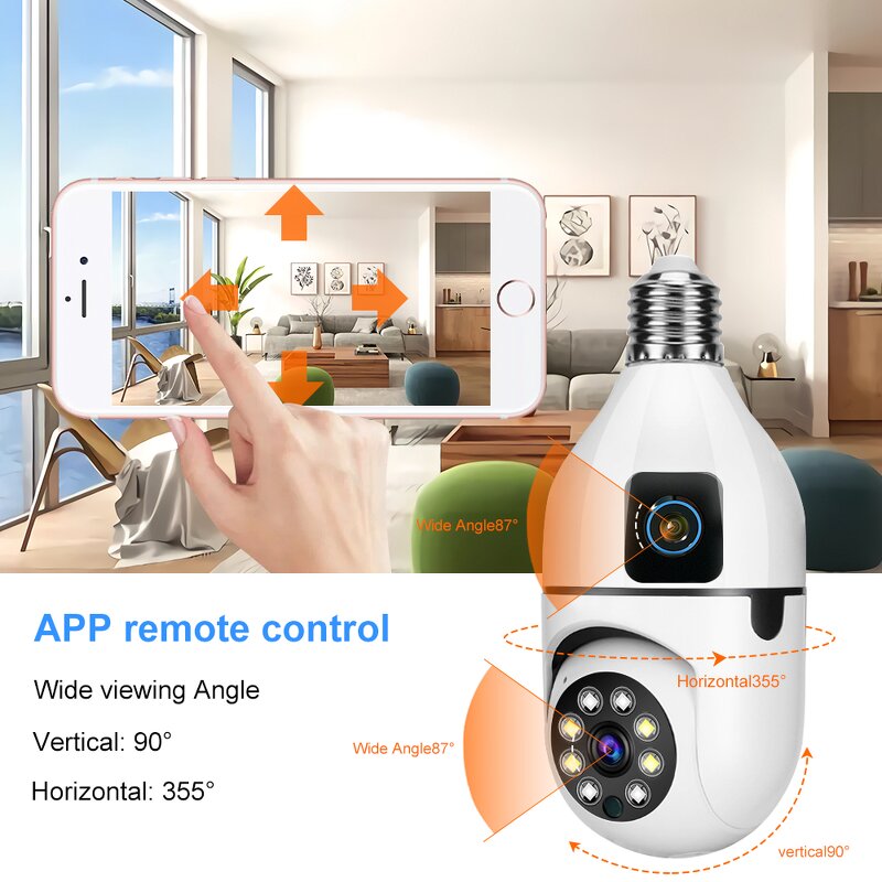 E27 Bulb Camera Manufacturer - Wireless 360 WiFi Panorama
