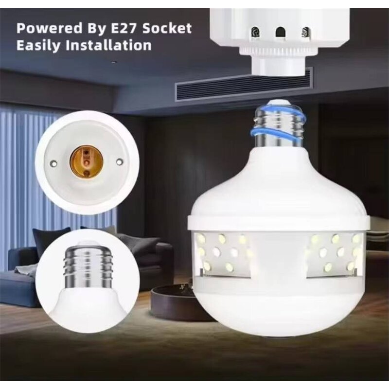 V380 Camera Bulb Factory - 960P 360 Degrees VR