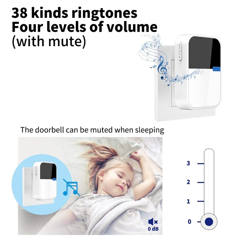 Wireless Doorbell Factory - Waterproof Self Powered 433MHz