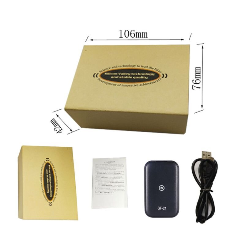 Mini GPS Tracker Factory - GF21 Rechargeable Magnetic