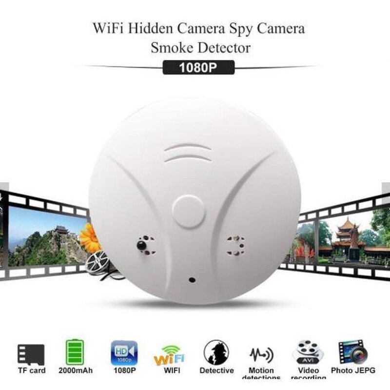 WiFi Smoke Detector Factory - Mini Camera 1080P APP