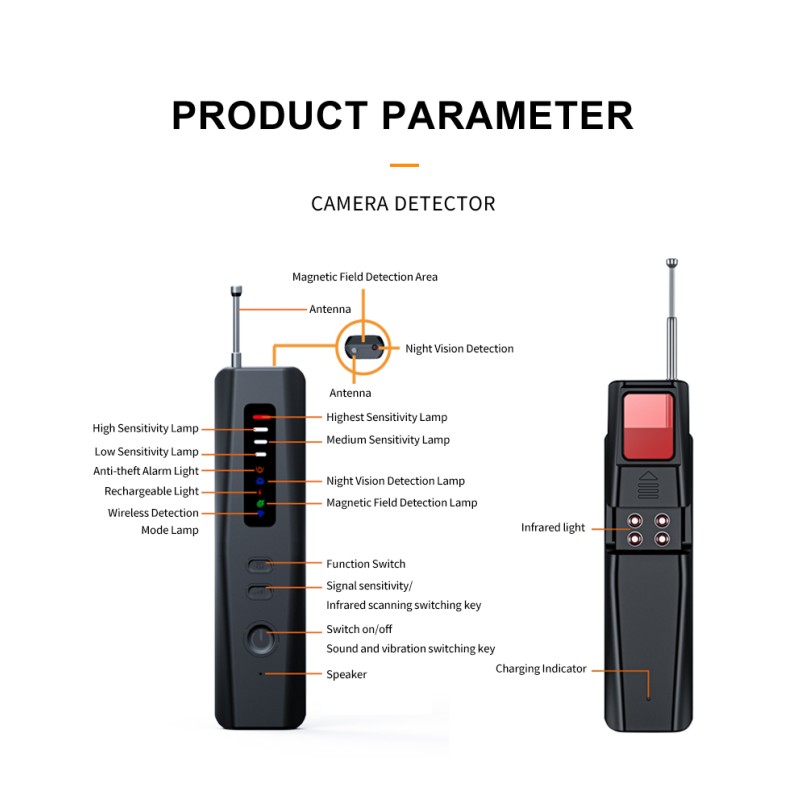 GPS Tracker Detector Factory - 2025 Infrared Magnetic Detection