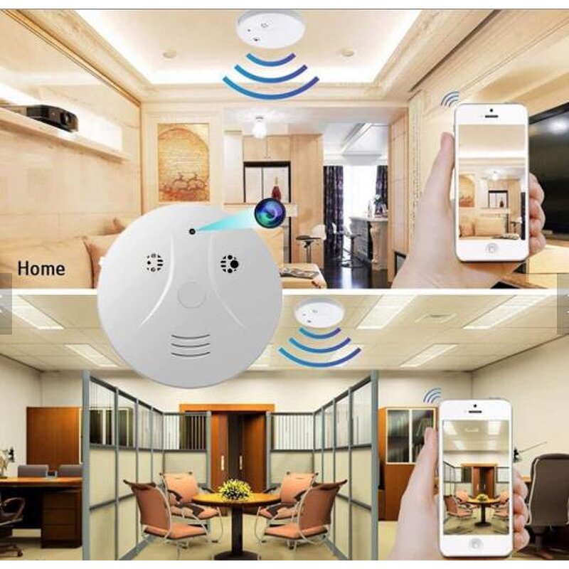 WiFi Smoke Detector Factory - Mini Camera 1080P APP
