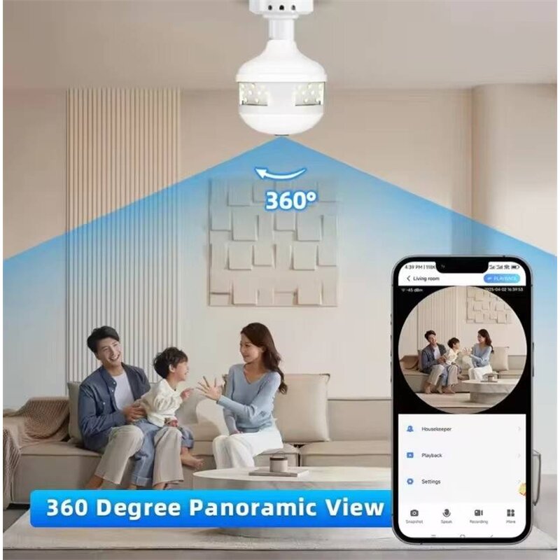 V380 Camera Bulb Factory - 960P 360 Degrees VR