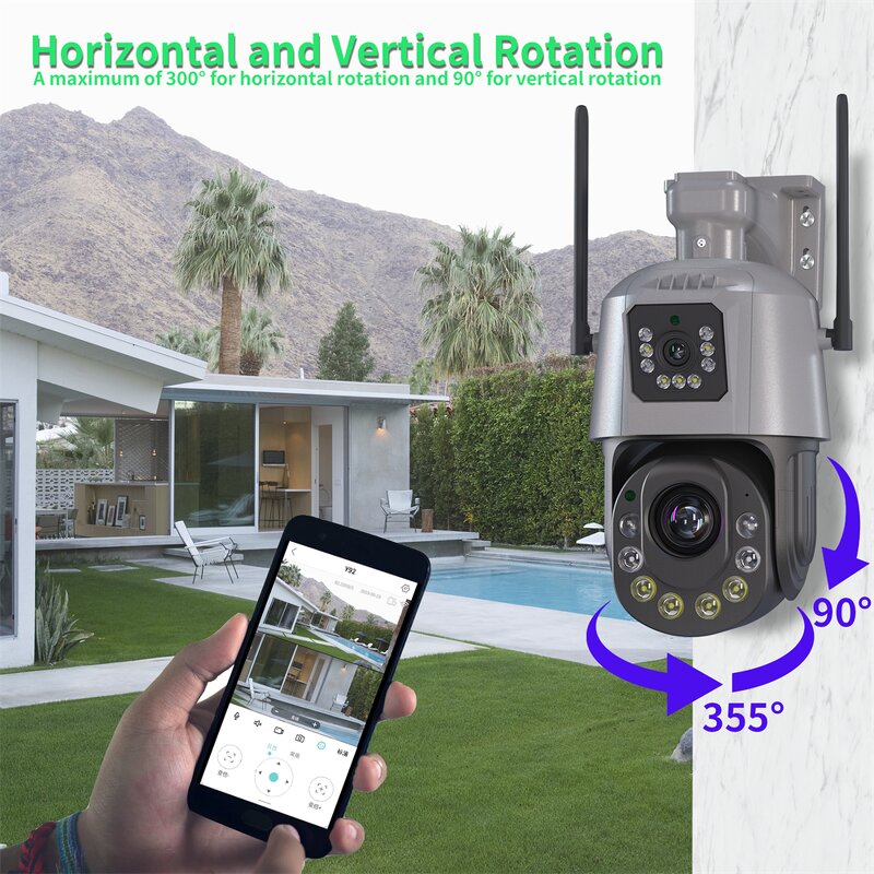 Smart Home Security System Factory - 2023 Panorama 6MP Camera