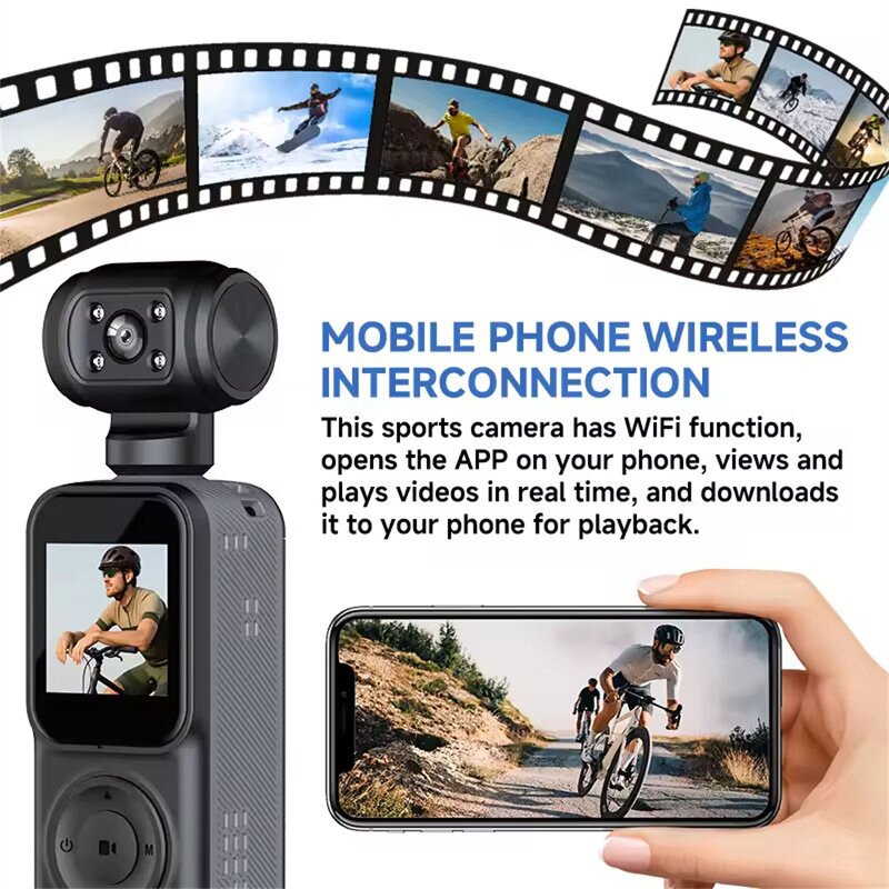 Sports Camera Manufacturer - 2K HD Mini Adjustable Clip