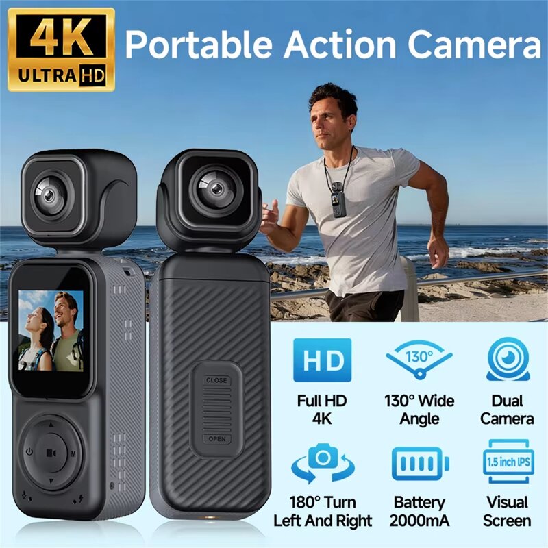Action Camera Factory - Portable 4K+2K Dual Lens WiFi