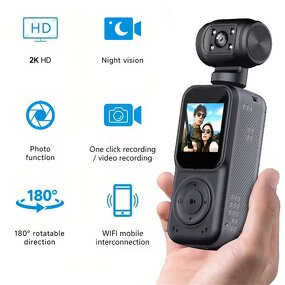 Sports Camera Manufacturer - 2K HD Mini Adjustable Clip