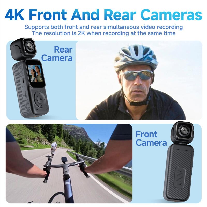 Pocket Camera Factory - 4K Dual Lens WiFi Wide Angle