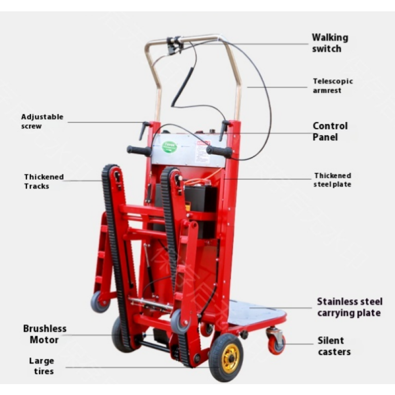 Stair Climbing Vehicle Factory - Electric Crawler Transport 1200W