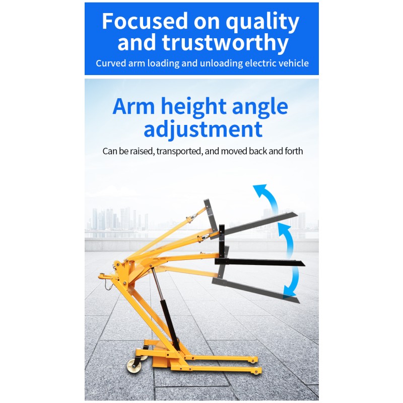 Boom Crane Truck Factory - 500kg 1.5m Folding Metal