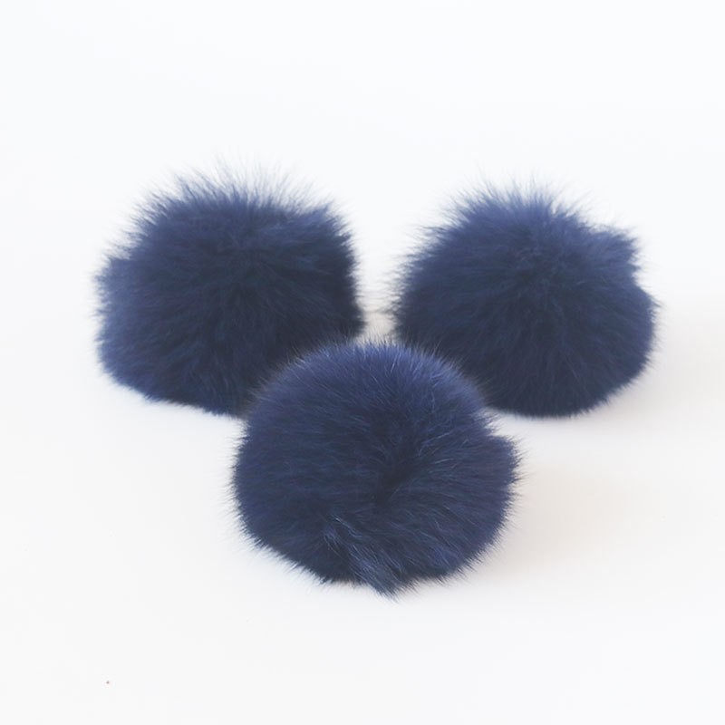 Fur Ball Manufacturer - 8cm Real Fox Fur Pom for DIY