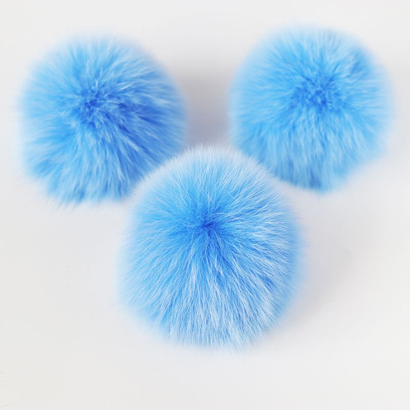 Fur Ball Manufacturer - 8cm Real Fox Fur Pom for DIY