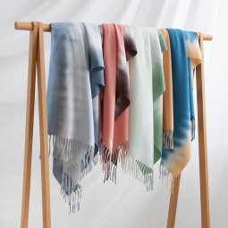 Faux Cashmere Scarf Manufacturer - Women's Gradient Warm Soft