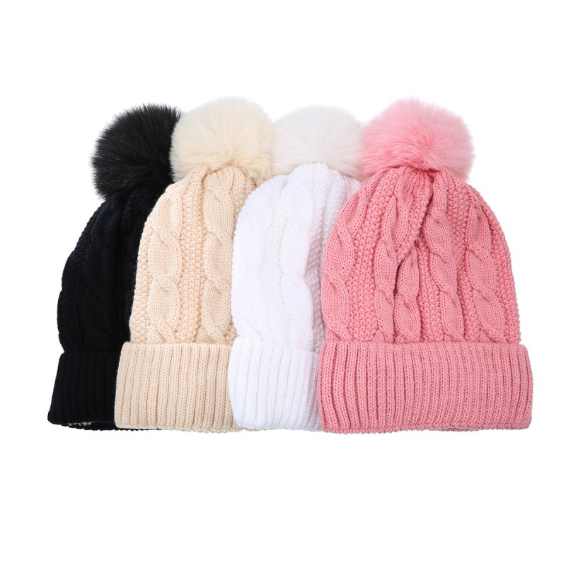 Knit Hat Manufacturer - Pure Color Winter Knitted Beanie