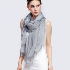 Silk Scarf Manufacturer - Big Women's Solid Color Shawl