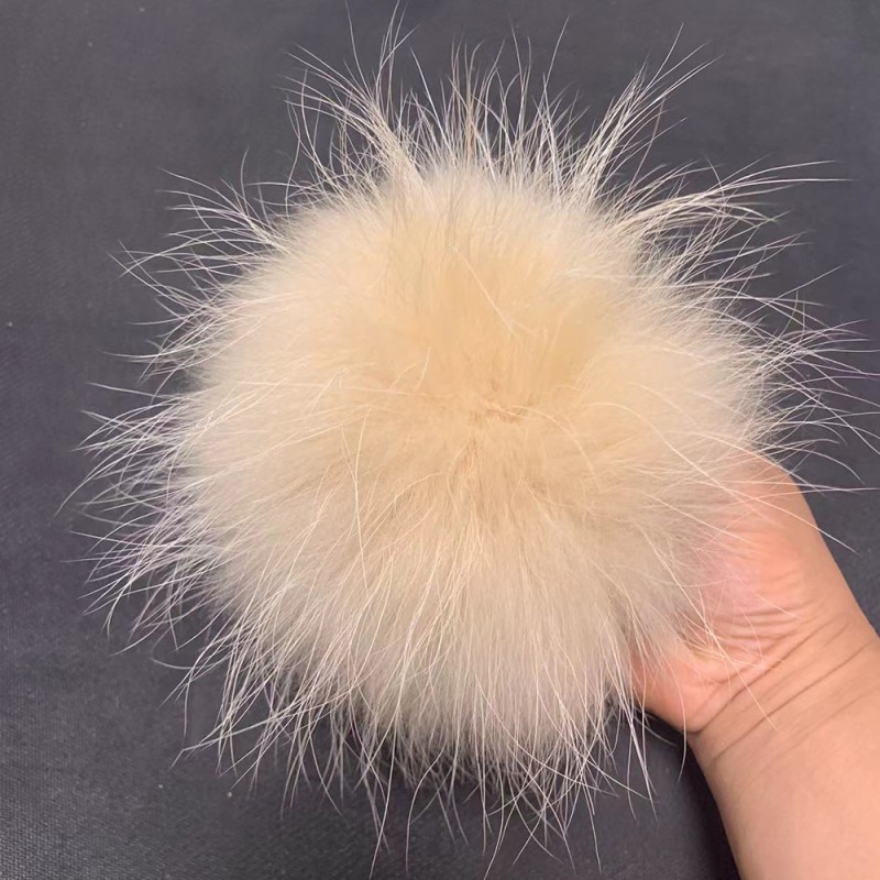 Fur Pompom Factory - Real Fur Ball with Buckle