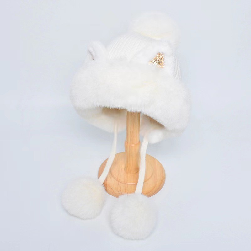 Winter Hat Factory - Cute Faux Fur Earflap Beanie