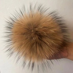 Fur Pom Manufacturer - Real Fur Pompom with Buckle