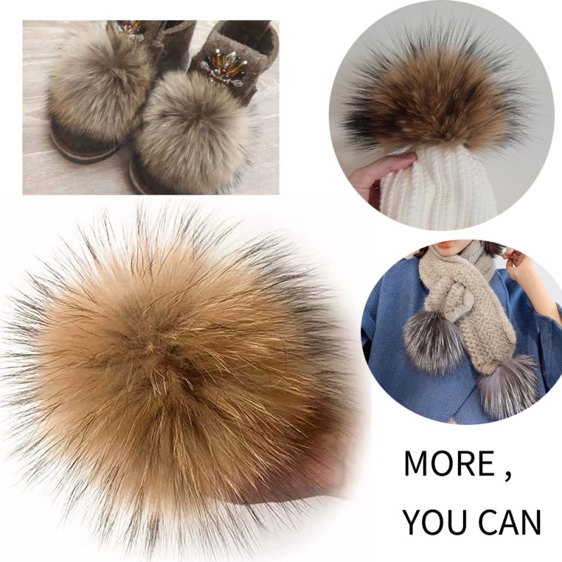Fur Pompom Factory - Real Fur Ball with Buckle