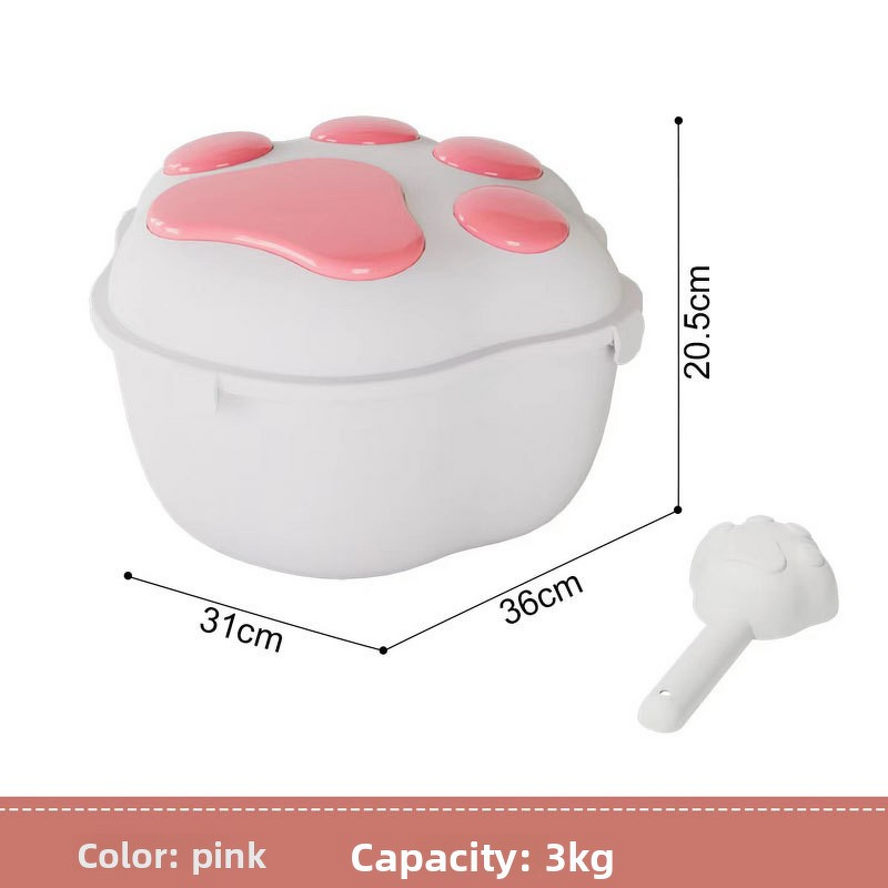 Pet Food Container Factory - Large Storage Bucket with Scoop