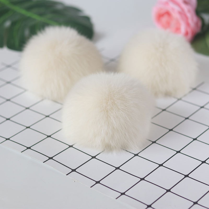 Fox Fur Pom Manufacturer - 10cm Natural Pompon for Ski