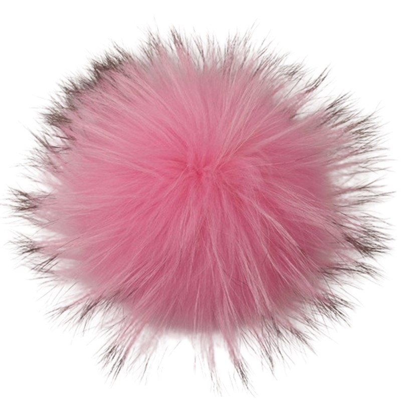 Fur Pom Manufacturer - Natural Hairball Pom with Snap