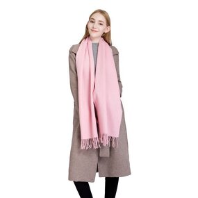 Wool Shawl Manufacturer - Solid Color Tassel Warm Thick