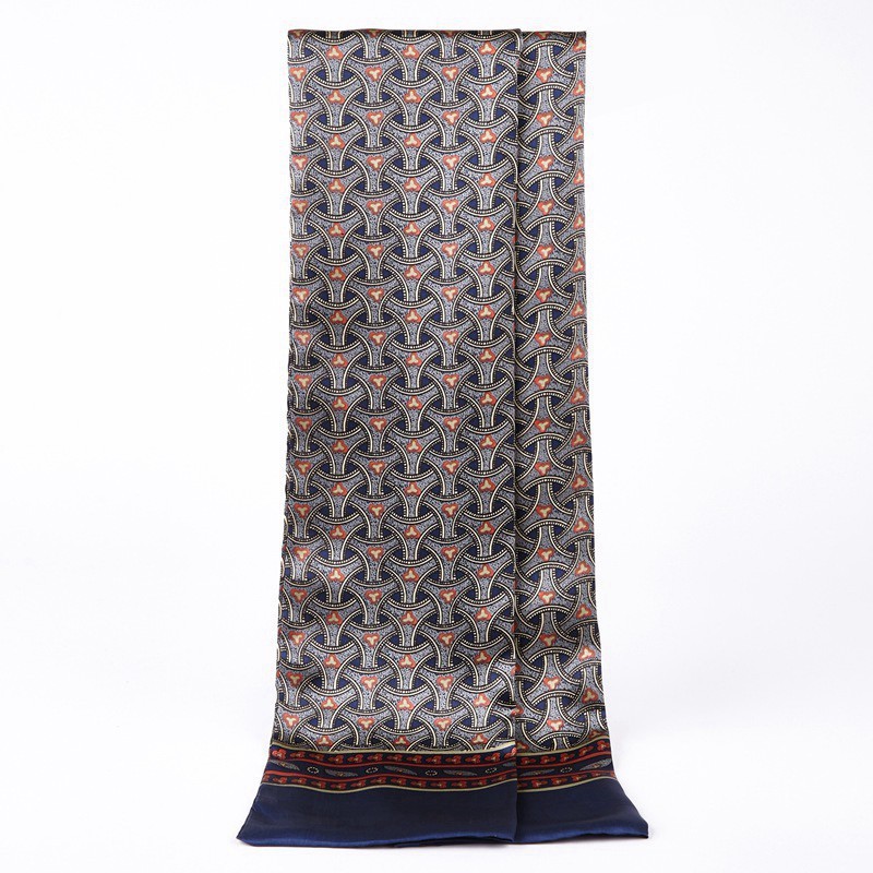 Silk Scarf Manufacturer - Men's Satin Printed Neckerchief