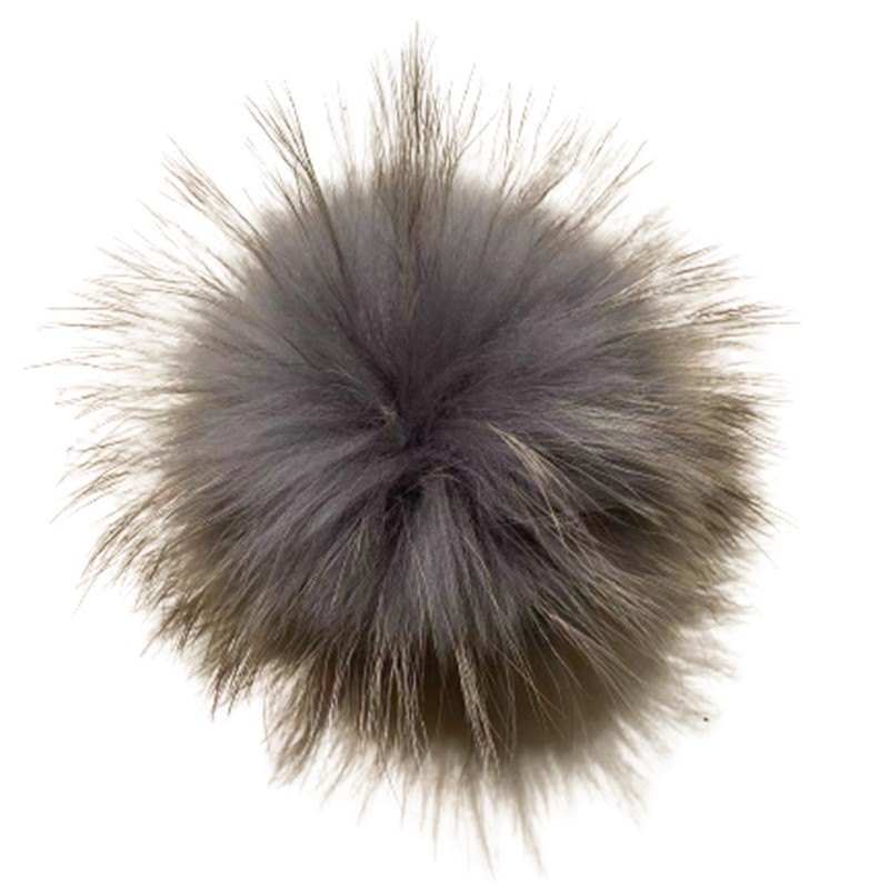 Fur Pom Manufacturer - Natural Hairball Pom with Snap