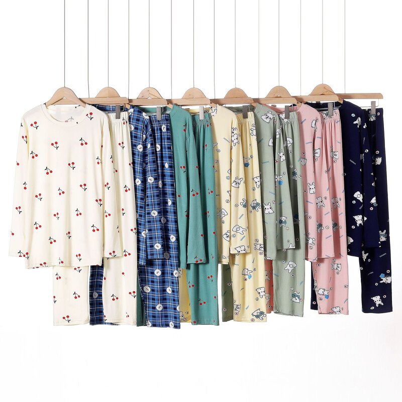 Pajama Set Manufacturer - Women's 2 Piece Long Sleeve