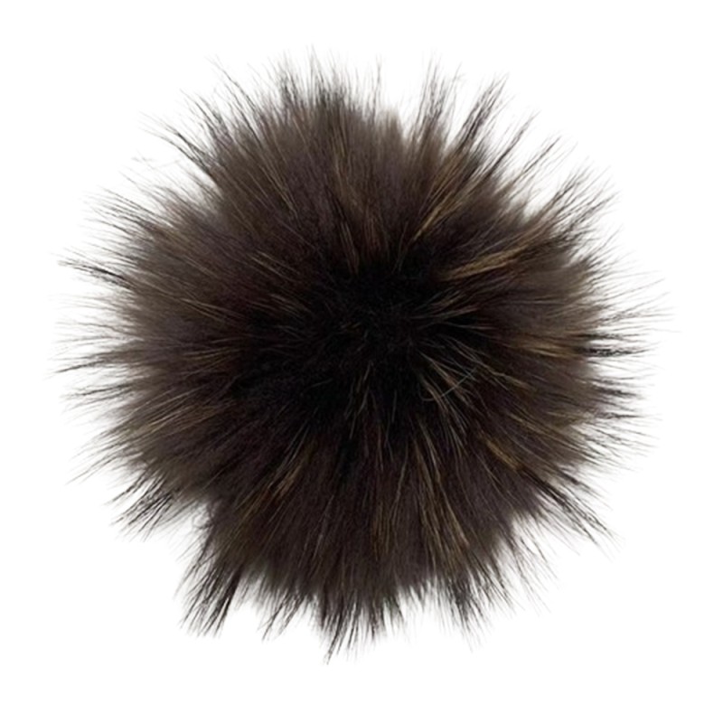 Fur Pom Manufacturer - Real Raccoon Fur Pom with Snap